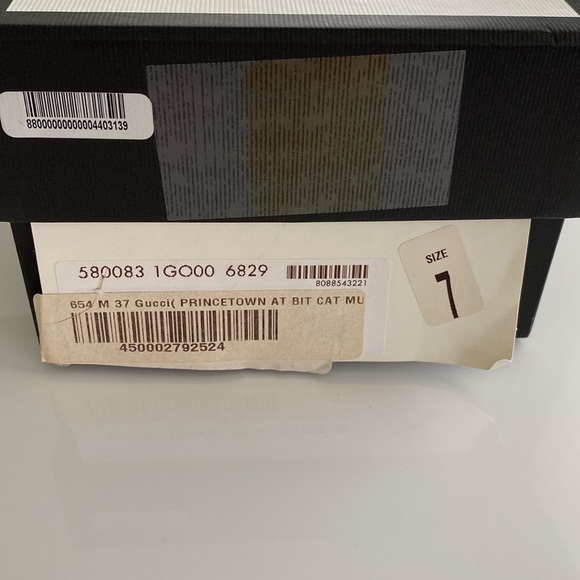New Authentic Gucci Princetown Mule Cat G 37 US 7 - Picture 16 of 16